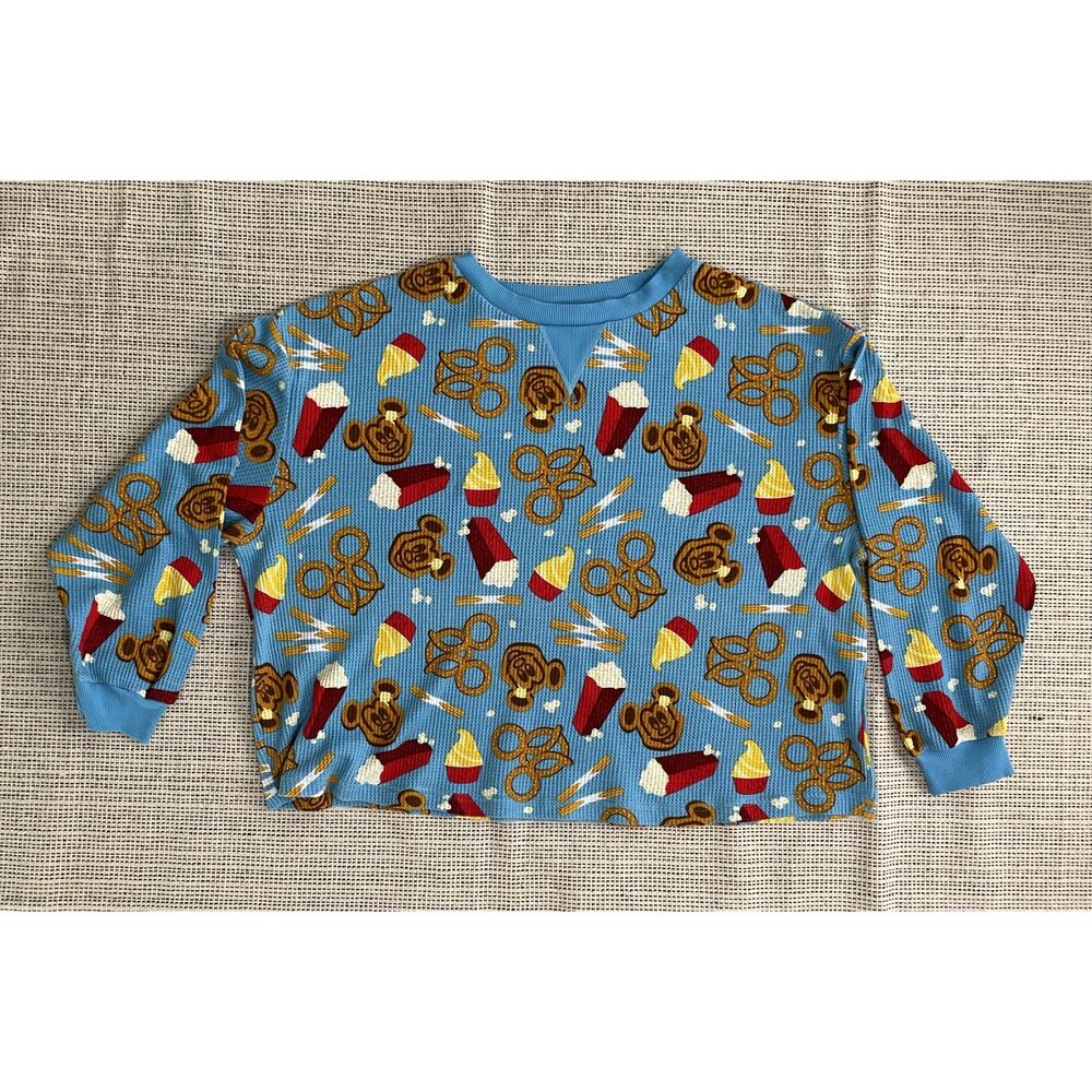 Disney Parks Exclusive Mickey Snacks & Treats Pajamas set Women's Size 2XL Food